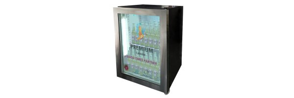 Kühlschrank mit transparentem Bildschirm
